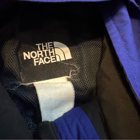 The North Face Jacket Mens Large Blue Black Hooded Full Zip Long Sleeve - Picture 9 of 13
